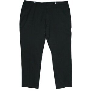 oobe Mens Gray Polyester Pants 46 x 32 Flat Front Straight Leg Work